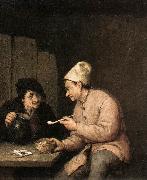 Piping and Drinking in the Tavern ag OSTADE, Adriaen Jansz. van